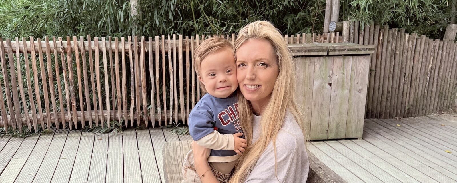 Kim samen met haar zoon James